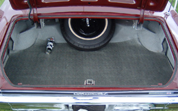 1965 TRUNK MAT, HT & SEDAN (crowesfeet) (ea)