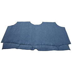 1966-67 CARPET TRUNK MAT, HARDTOP NO LOGO, BLUE (ea)