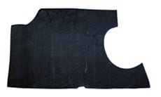 1966-67 CARPET TRUNK MAT, CONVERTIBLE NO LOGO, BLACK (ea)