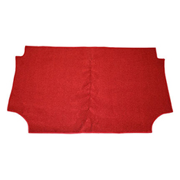 1966-67 CARPET TRUNK MAT, HARDTOP NO LOGO, RED (ea)