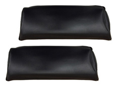 1966-67 BUCKET SEAT HEADRESTS, BLACK.