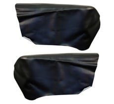 1966-67 REAR ARM REST COVERS, CONV, IMPALA , BLACK