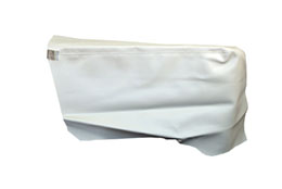 1966-67 REAR ARM REST COVERS, 2DR HT, IMPALA, WHITE