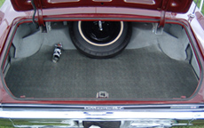 1966-67 TRUNK MAT, HT & SEDAN (houndstooth) (ea)