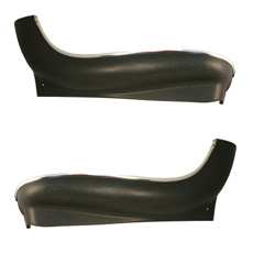 1966-69 BUCKET SEAT TRIM SKIRT LOWER BOTTOM BLACK (DOES ONE SEAT)