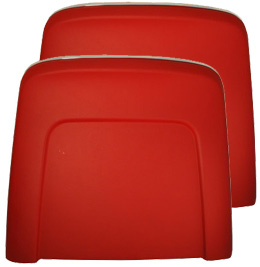 1966 BUCKET SEAT BACKREST PANEL, RED