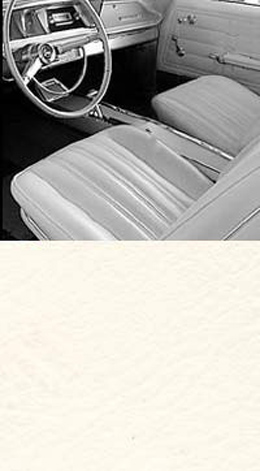 1966 SEAT COVER, FRONT, VINYL BUCKET, IMPALA, SS, WHITE