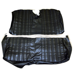 1966 SEAT COVER, REAR, VINYL 2DR HT, IMPALA, NON SS & SS, BLACK