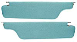 1966 SUNVISORS, COUPE, BASKETWEAVE, AQUA (pr)