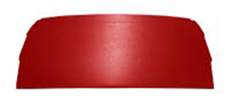 1967-68 REAR DECK SHELF, 2DR HT, RED (ea) (trim to fit a 4dr & sedan models)