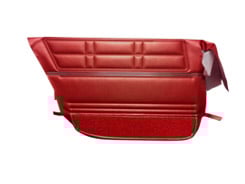 1967 DOOR PANELS, REAR, 4 DR SEDAN RED