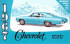 1967 OWNERS MANUAL (ea)