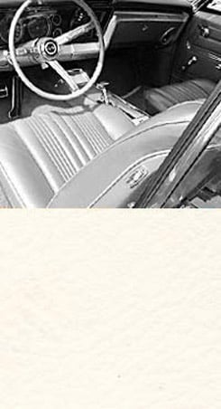 1967 SEAT COVER, REAR, CONV., NON SS & SS, OFF-WHITE