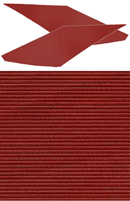 1967 SAIL PANELS, RIBBED RED1967 SAIL PANELS, RIBBED RED (pr)