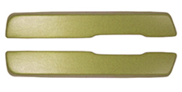 1968-69 ARM REST PADS, 2 DR, IVY GOLD