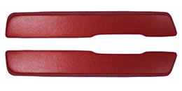 1968-69 ARM REST PADS, 2 DR, RED