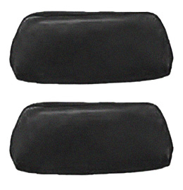 1968-69 HEADREST COVERS, BUCKET, BLACK