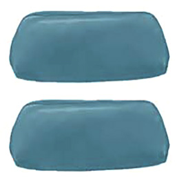 1968-69 HEADREST COVERS, BUCKET, 68 BLUE