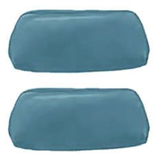 1968-69 HEADREST COVERS, BUCKET, 68 BLUE