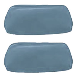 1968-69 HEADREST COVERS, BUCKET, LIGHT BLUE