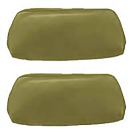 1968-69 HEADREST COVERS, BUCKET, LIGHT GREEN