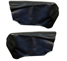 1968 REAR ARM REST COVERS, CONV, IMPALA , BLACK (pr)