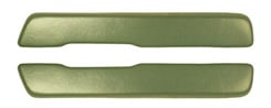 1969-70 ARM REST PADS, LT GREEN (pr)