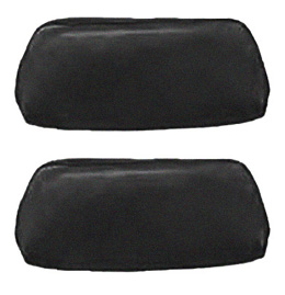 1969-70 HEADREST COVERS, BENCH BLACK (pr)