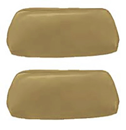 1969-70 HEADREST COVERS, MUSTARD GOLD (pr)