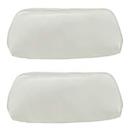 1969-70 HEADREST COVERS, BENCH PARCHMENT (pr)