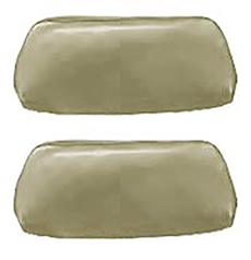 1969-70 HEADREST COVERS, BENCH SANDLEWOOD (pr)