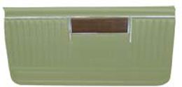 1969 DOOR PANELS, FRONT, 2 DR HT & CONV., LT. GREEN (pr)