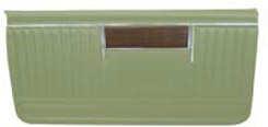 1969 DOOR PANELS, FRONT, 2 DR HT & CONV., LT. GREEN (pr)