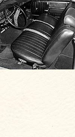 1969 SEAT COVER, REAR, VINYL CONV., IMPALA, NON SS & SS, PARCHMENT (ea)