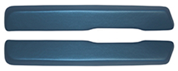 1970 ARM REST PADS, BRIGHT BLUE (pr)