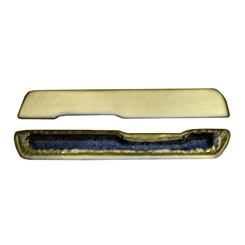 1970 ARM REST PADS, GOLD (pr)