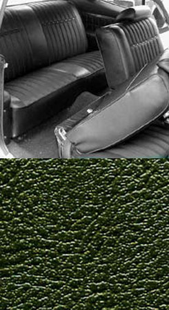 1970 SEAT COVER, FRONT, VINYL BENCH, IMPALA, GREEN (ea)