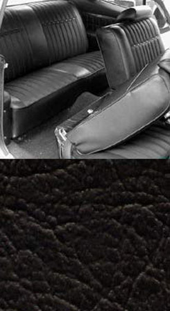 1970 SEAT COVER, REAR, VINYL CONV., IMPALA, NON SS & SS, BLACK (ea)