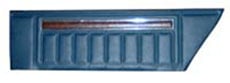 1971-72 DOOR PANELS, FRONT,IMPALA,2 DR, HT & CONV, DARK BLUE (pr)