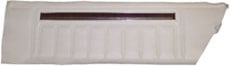 1971-72 DOOR PANELS, FRONT, 2 DR HT & CONV., WHITE (pr)