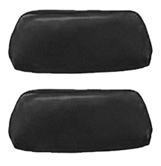 1971-72 HEADREST COVERS, BENCH, BLACK