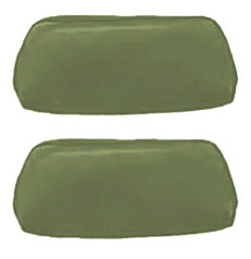 1971-72 HEADREST COVERS, BENCH, JADE GREEN