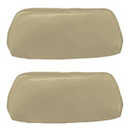 1971-72 HEADREST COVERS, BENCH, SANDALWOOD