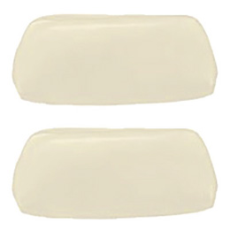 1971-72 HEADREST COVERS, BENCH, WHITE