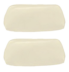 1971-72 HEADREST COVERS, BENCH, WHITE