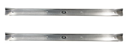 1971-76 DOOR SILL PLATES, 2 DR w/screws