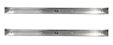 1971-76 DOOR SILL PLATES, 2 DR w/screws