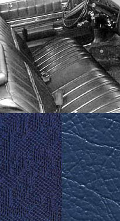 1971 SEAT COVERS,BENCH/REAR, 2 DR HT, IMPALA, W/CLOTH INSERT, DARK BLUE