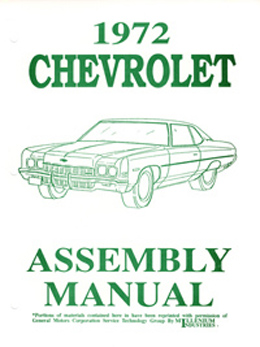 1972 ASSEMBLY MANUAL (ea)