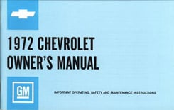 1972 OWNERS MANUAL (ea)